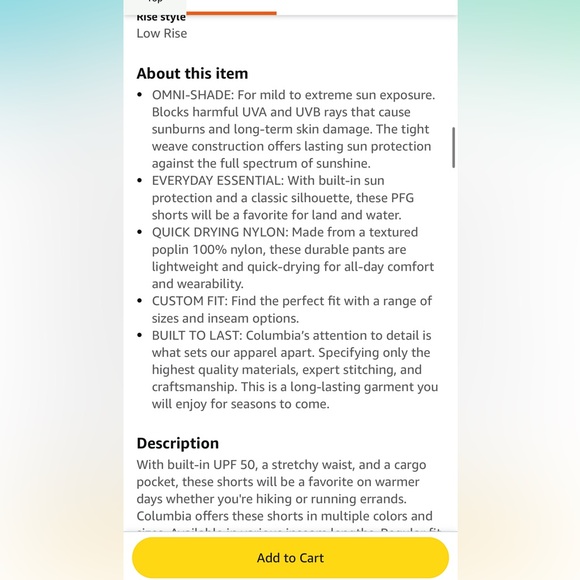 NWT! Columbia Men's gray Bahama Cargo Shorts. Nylon. Various sizes - Picture 3 of 16